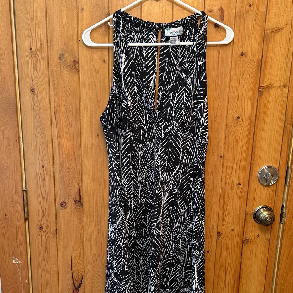 Black and White Patterned Dress